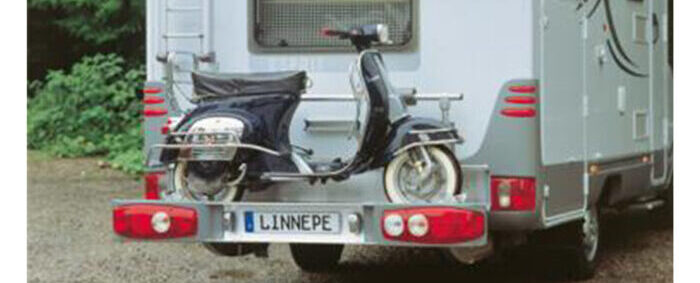 La moto en la autocaravana